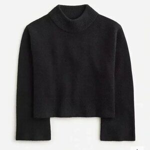 NWT J. Crew Supersoft Yarn Sweater Black Chunky Sz. Large